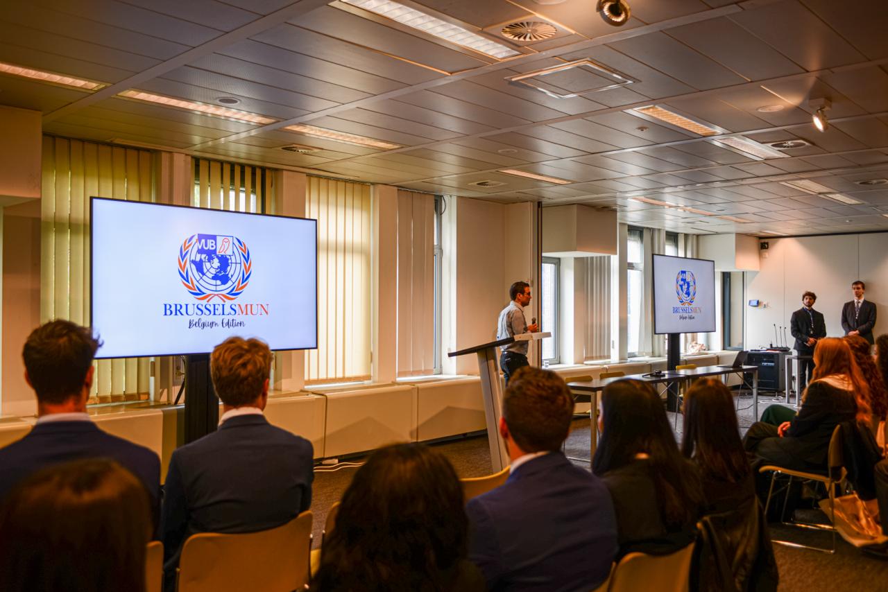 Opening of the BrusselsMUN Belgium Edition, September 2025