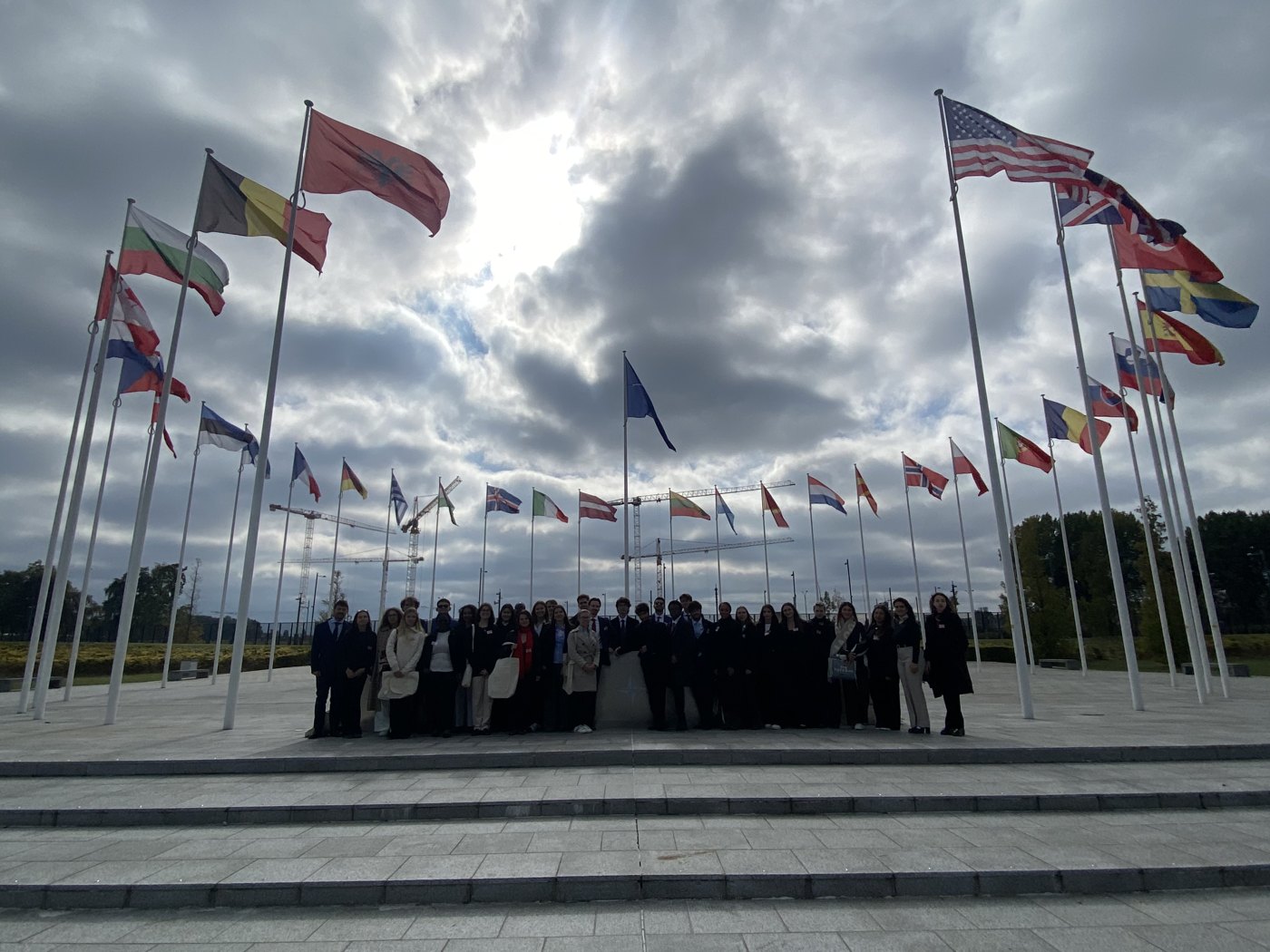 BrusselsMUN delegates at NATO headquarters in Brussels
